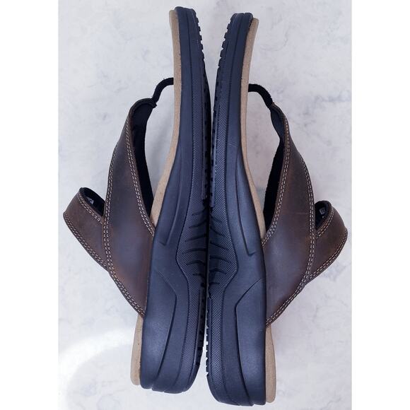 NWOT ORTHOFEET Eldorado Men's Size 12D Thong/Toe Post Sandals in Brown - Picture 9 of 12